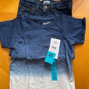 4T Hudson Jeans & t-shirt NWT